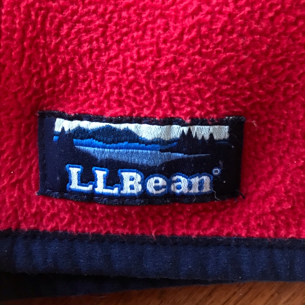 L.L. Bean Vintage Women’s Red Fleece Zip Up Jacket - Picture 7 of 7